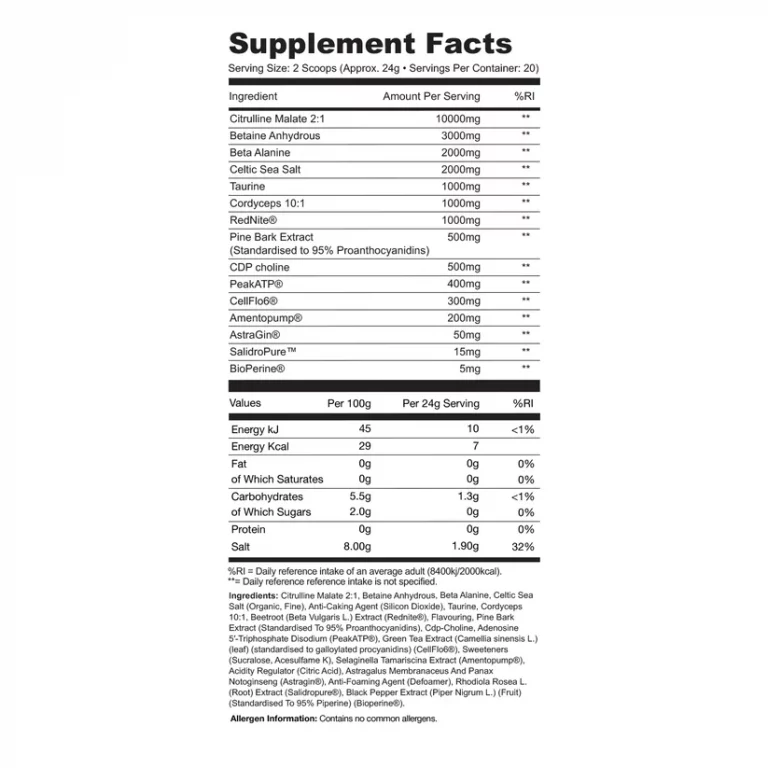 wolf pump v3 preworkout panel